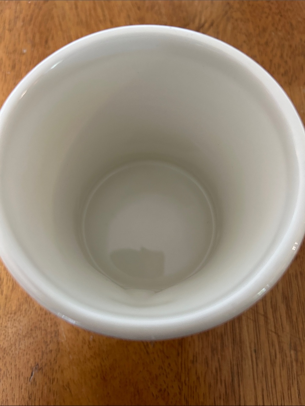 Pier 1 White Ceramic Mug with Black Logo - Picture 3 of 4